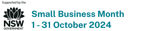 NSW 2024 Small Business Month logo